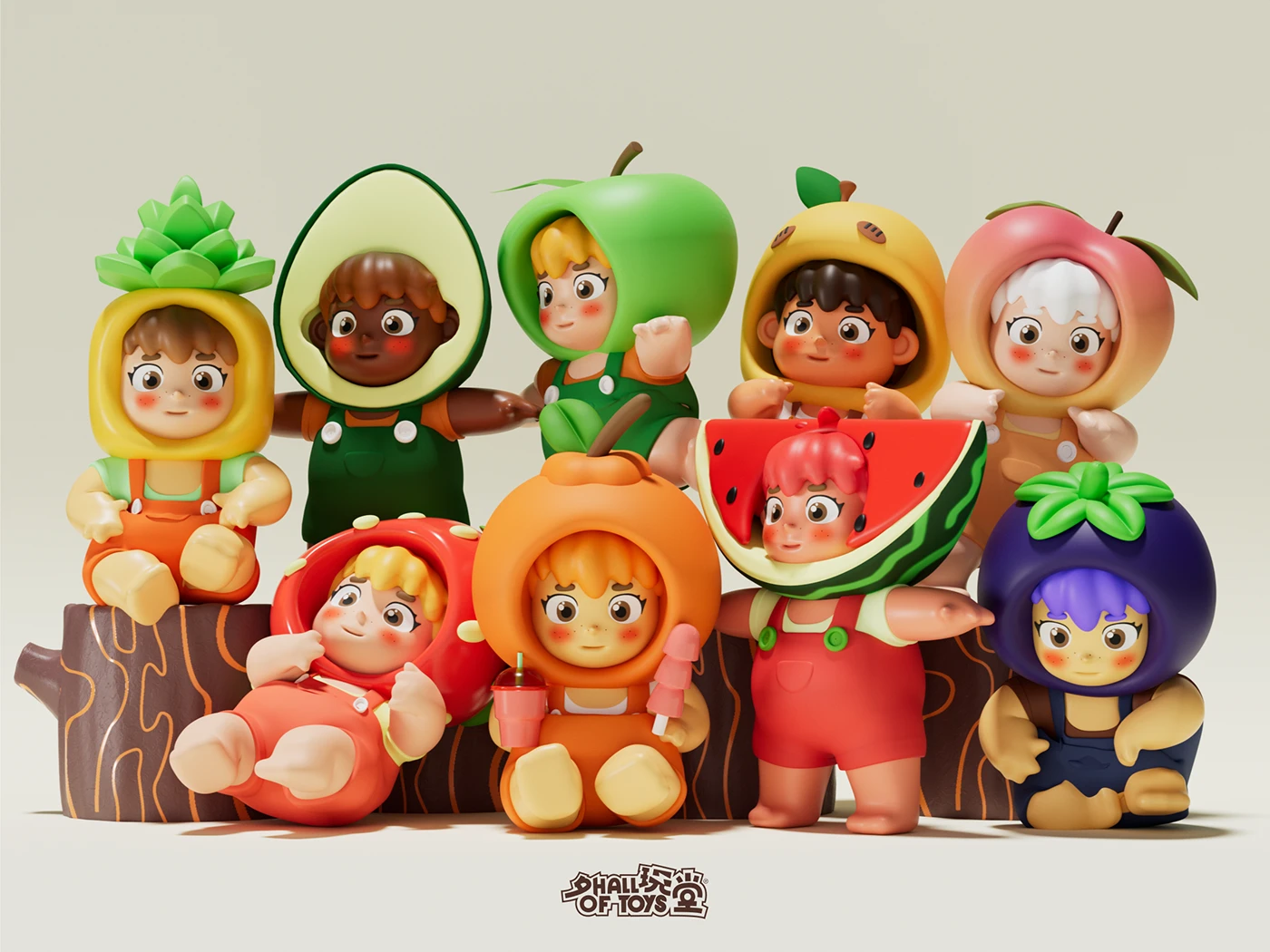 Trendy toys 3д IP character Design Mascot IP cartoon characters Children's Toys motion motion graphics 2D Animation
