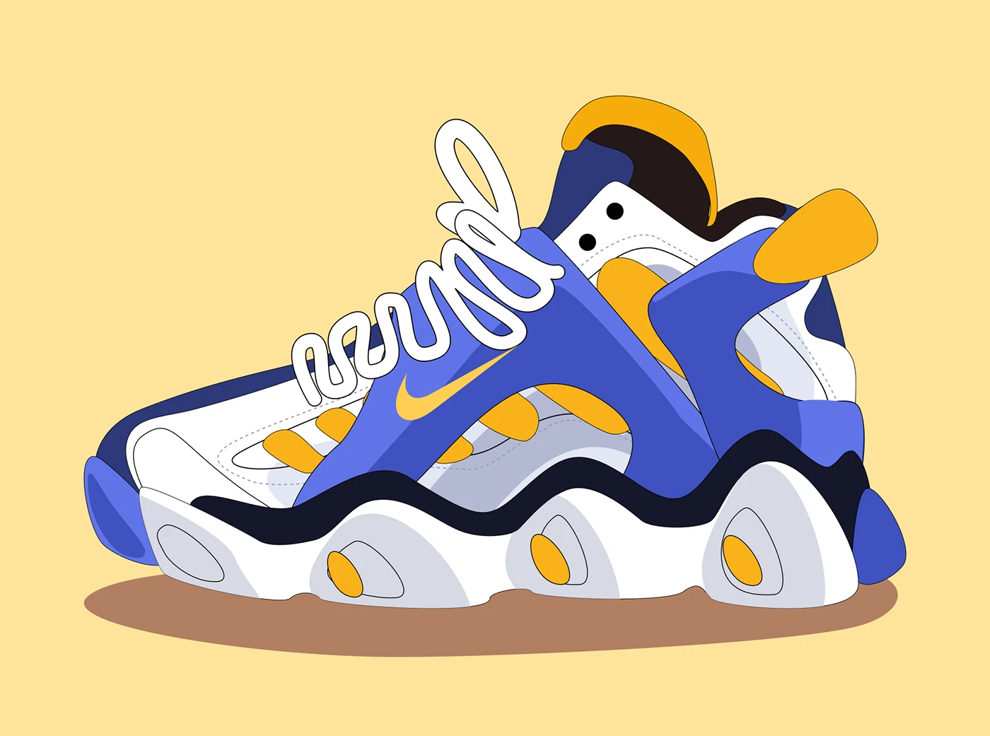 ILLUSTRATION Nike Nike Shoes design 2D sneakers