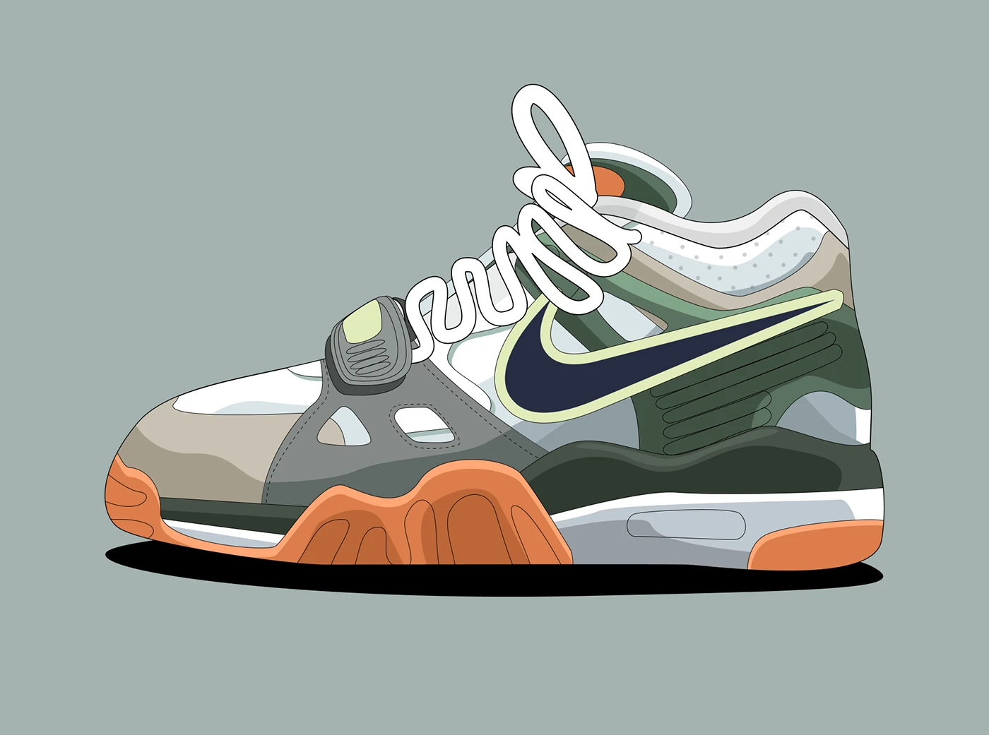 ILLUSTRATION Nike Nike Shoes design 2D sneakers