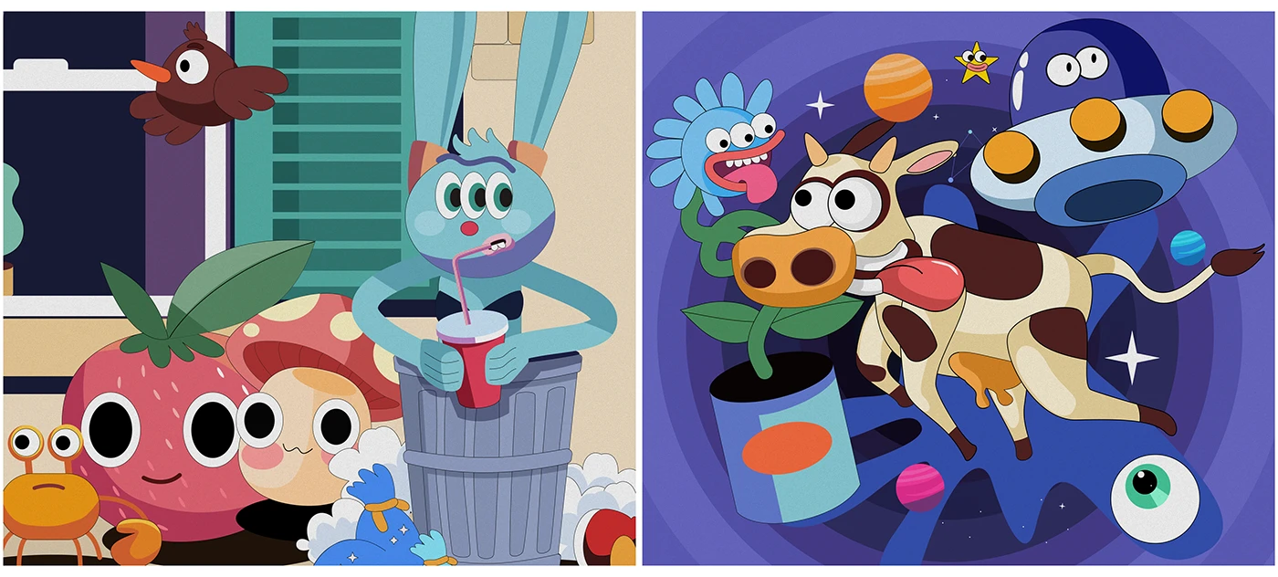 brand film commercial animation live action 2D Animation motion design