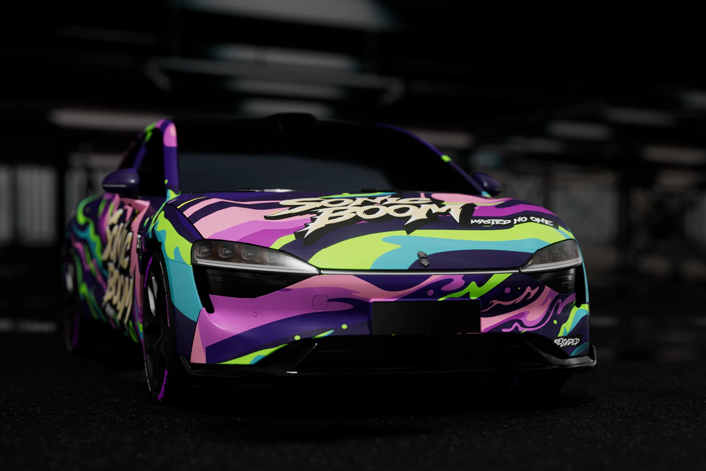 car wrap Livery automotive LUXEED Street Art Graffiti Gaming gen z manga custom paint