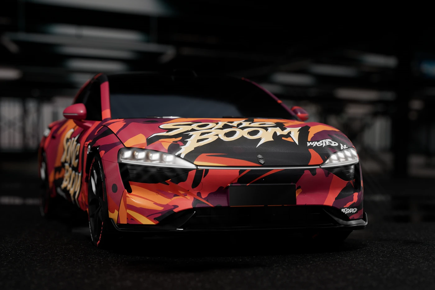 car wrap Livery automotive LUXEED Street Art Graffiti Gaming gen z manga custom paint