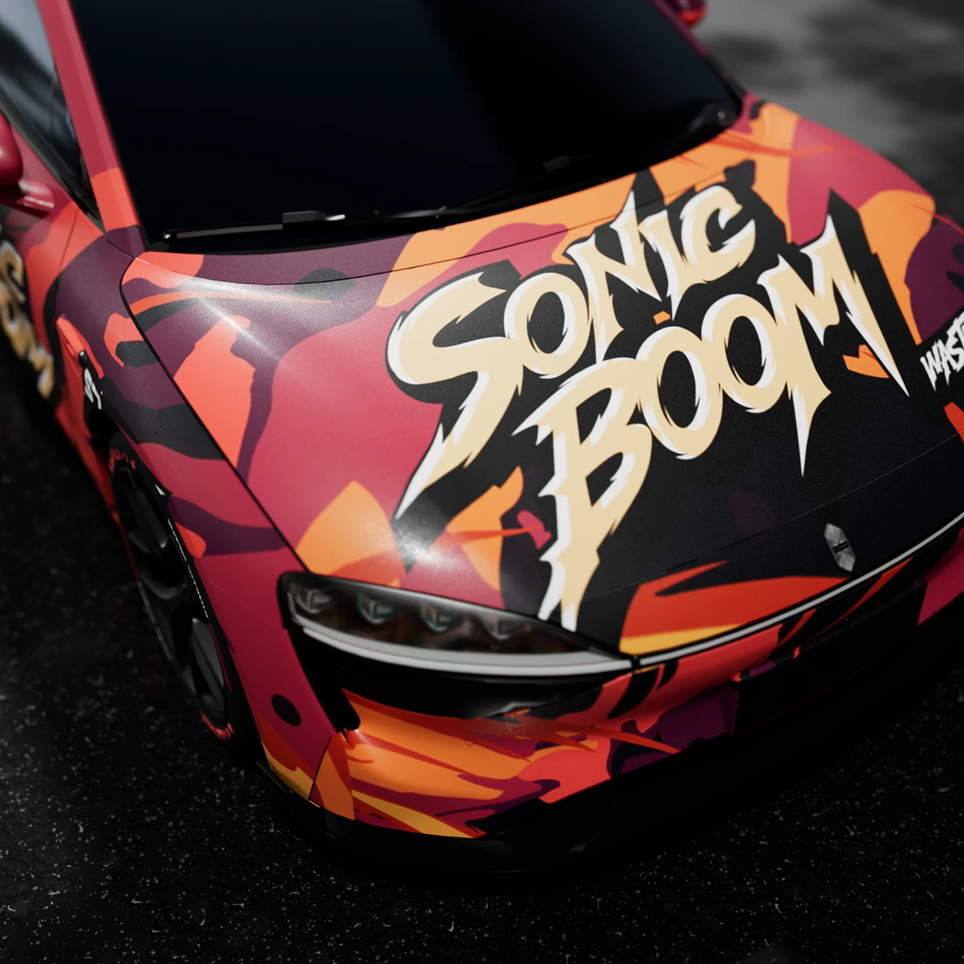 car wrap Livery automotive LUXEED Street Art Graffiti Gaming gen z manga custom paint