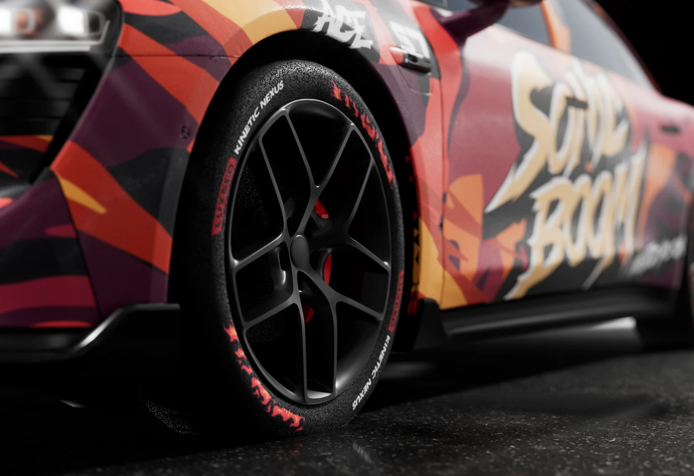 car wrap Livery automotive LUXEED Street Art Graffiti Gaming gen z manga custom paint
