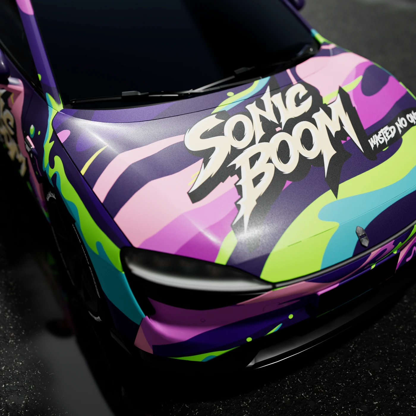 car wrap Livery automotive LUXEED Street Art Graffiti Gaming gen z manga custom paint