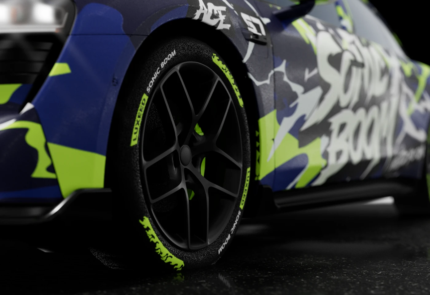 car wrap Livery automotive LUXEED Street Art Graffiti Gaming gen z manga custom paint