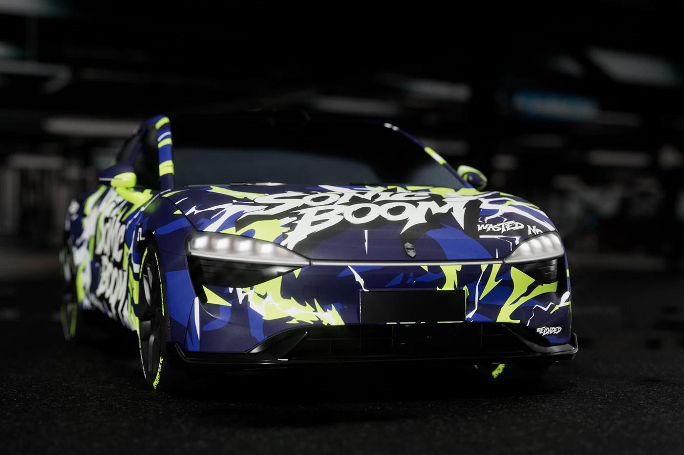 car wrap Livery automotive LUXEED Street Art Graffiti Gaming gen z manga custom paint