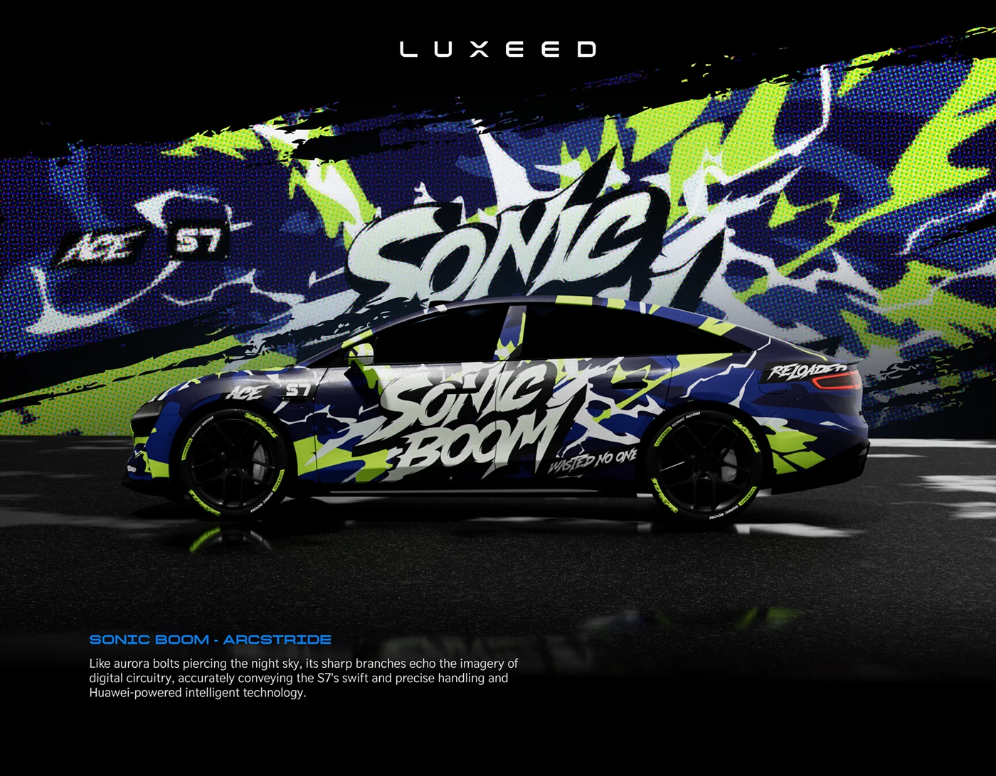 car wrap Livery automotive LUXEED Street Art Graffiti Gaming gen z manga custom paint
