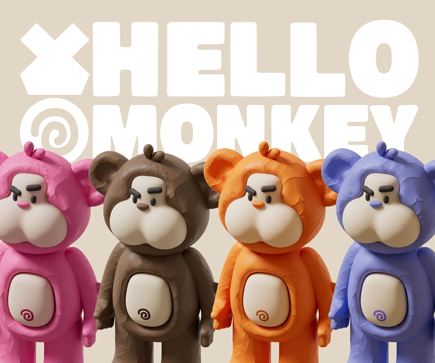 cartoon Mud Monkey Mascot ILLUSTRATION design branding Logo Design Graphic Designer adobe illustrator brand identity