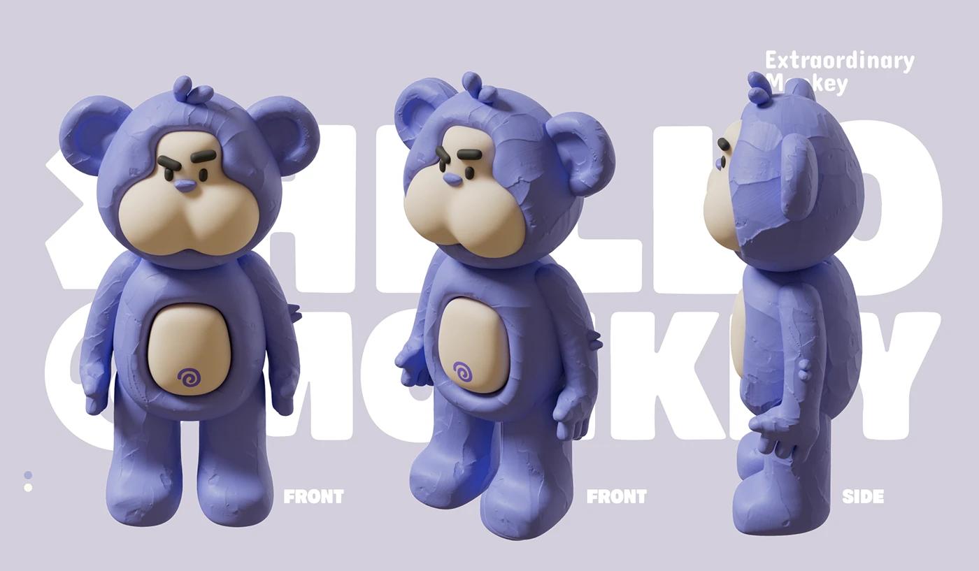 cartoon Mud Monkey Mascot ILLUSTRATION design branding Logo Design Graphic Designer adobe illustrator brand identity