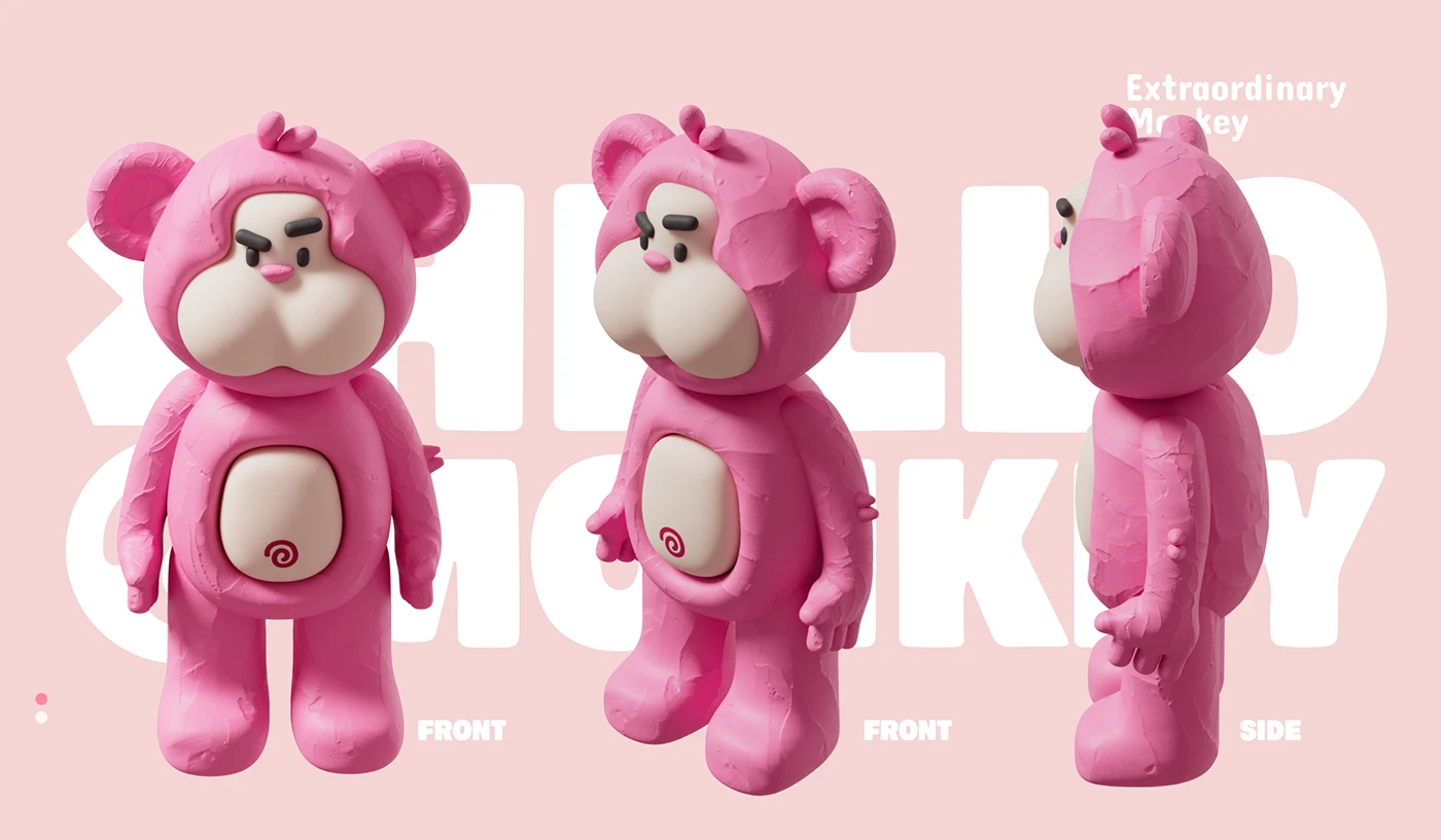 cartoon Mud Monkey Mascot ILLUSTRATION design branding Logo Design Graphic Designer adobe illustrator brand identity