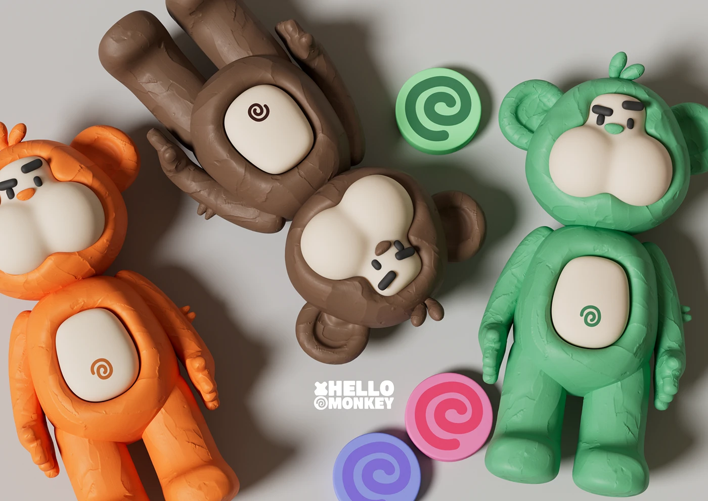 cartoon Mud Monkey Mascot ILLUSTRATION design branding Logo Design Graphic Designer adobe illustrator brand identity