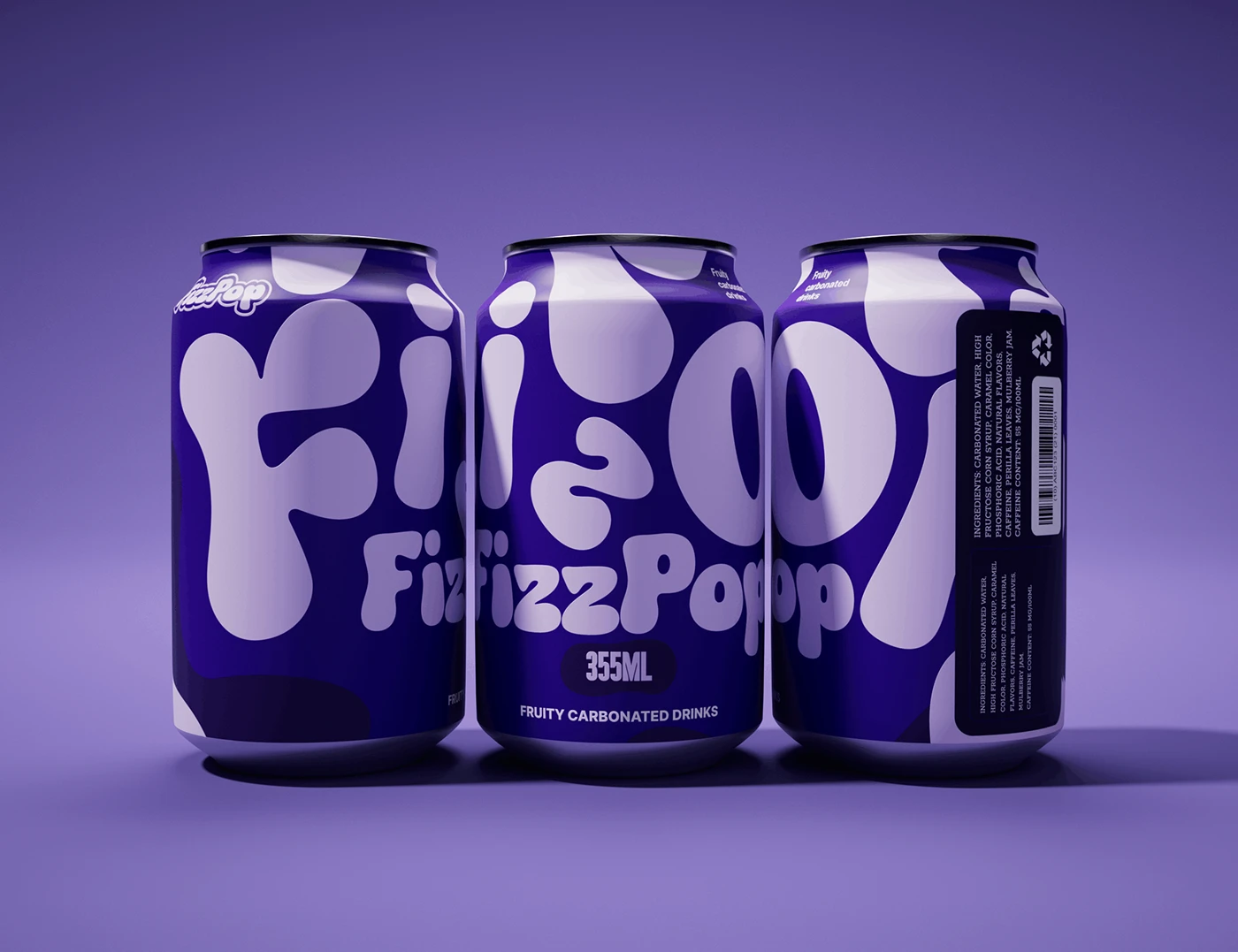 packaging design soda Carbonated drink typography brand identity beverage color system Packaging graphic design