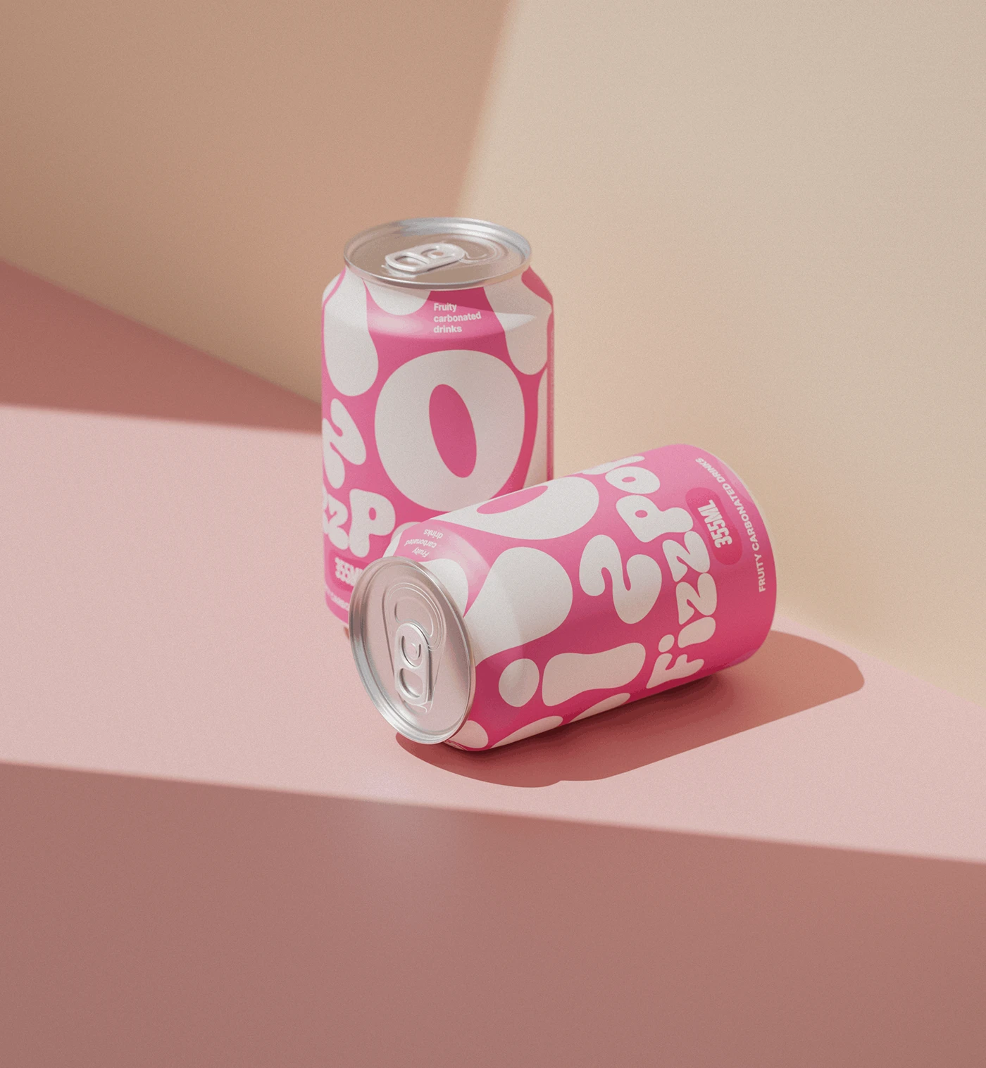 packaging design soda Carbonated drink typography brand identity beverage color system Packaging graphic design