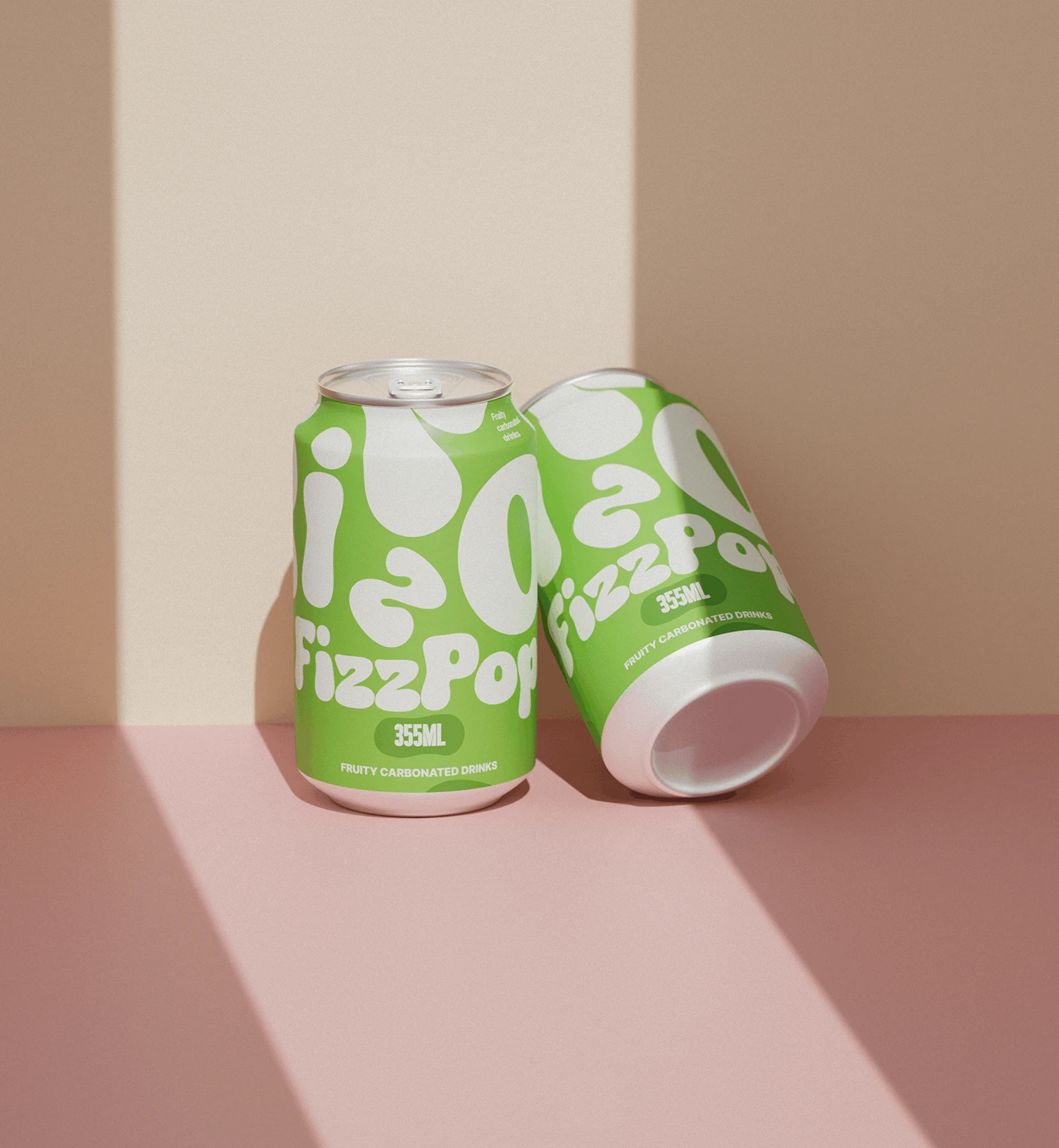 packaging design soda Carbonated drink typography brand identity beverage color system Packaging graphic design