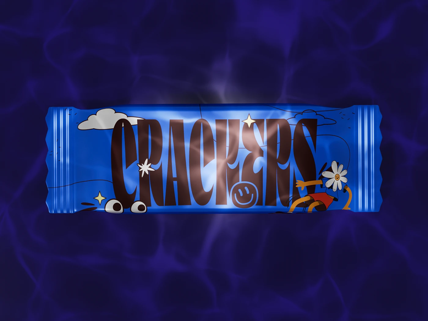 packaging design snack ILLUSTRATION cartoon Retro branding foil packaging graphic design Character design