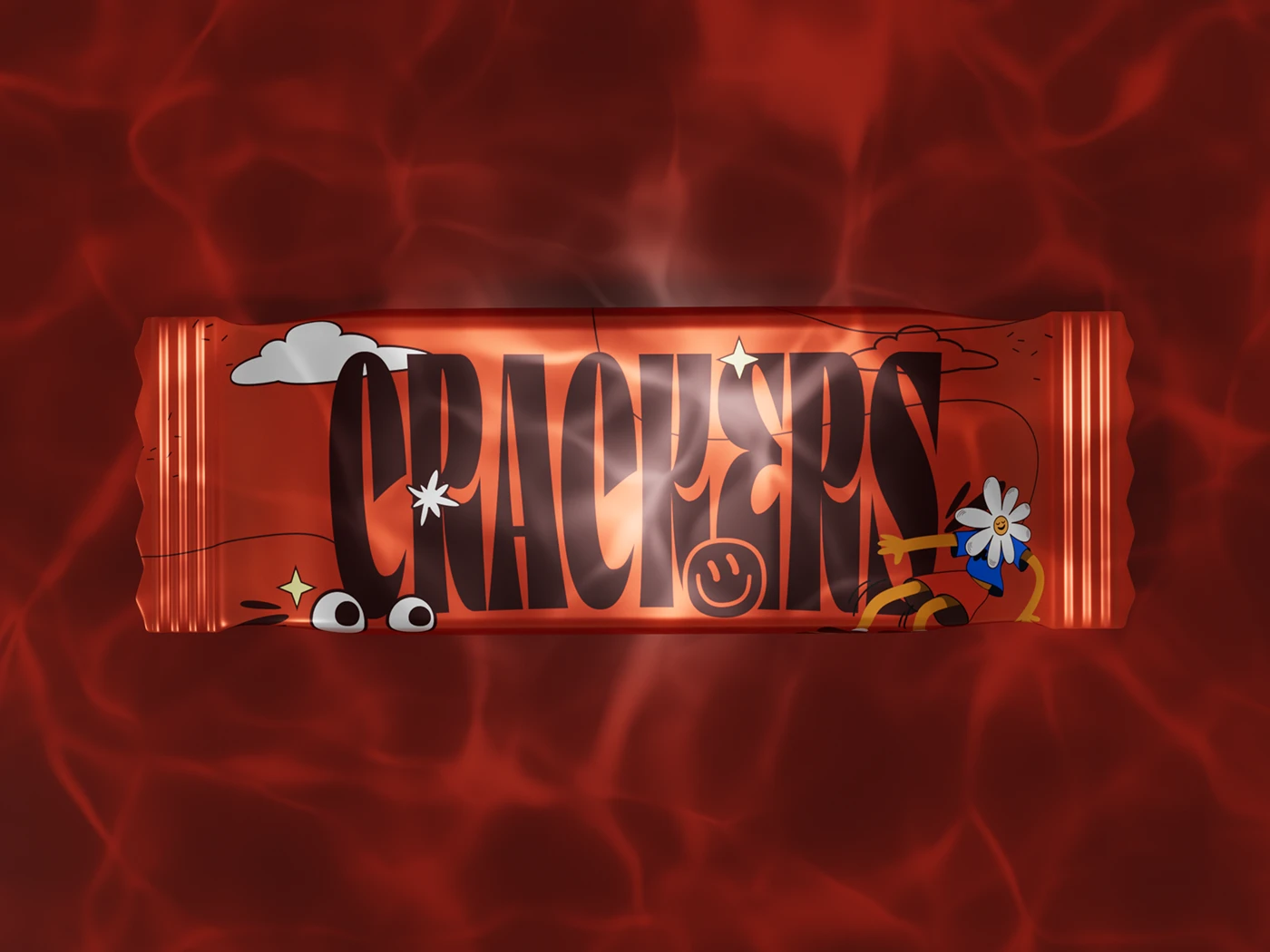 packaging design snack ILLUSTRATION cartoon Retro branding foil packaging graphic design Character design