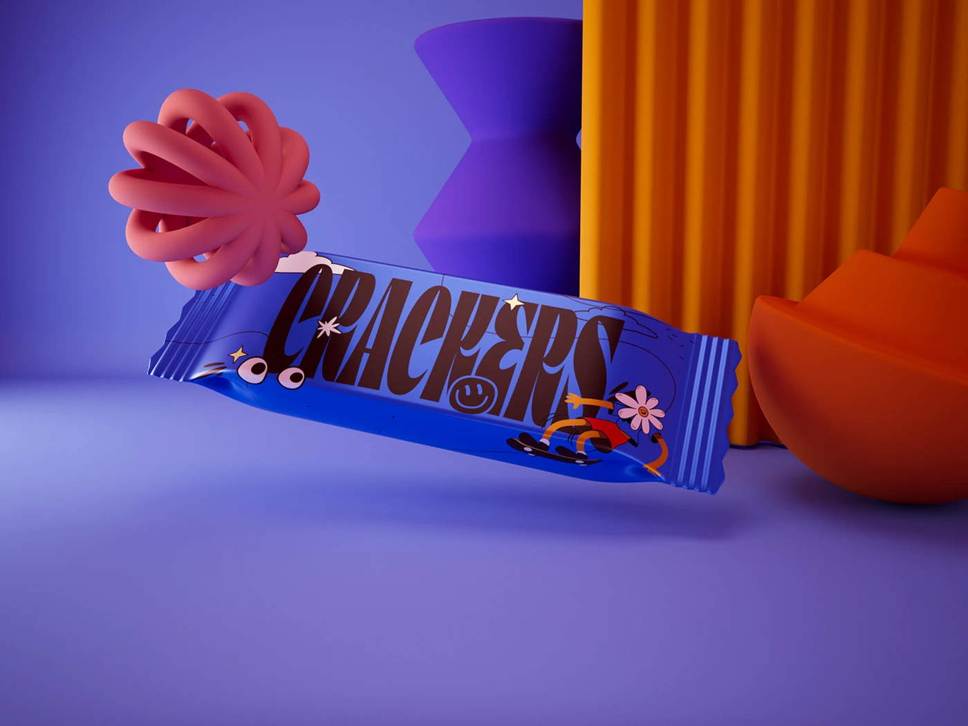 packaging design snack ILLUSTRATION cartoon Retro branding foil packaging graphic design Character design