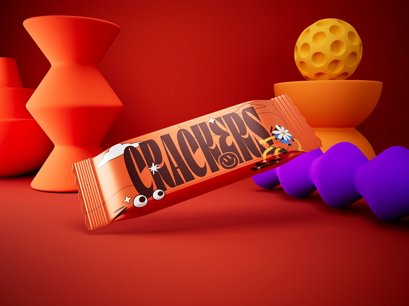 packaging design snack ILLUSTRATION cartoon Retro branding foil packaging graphic design Character design
