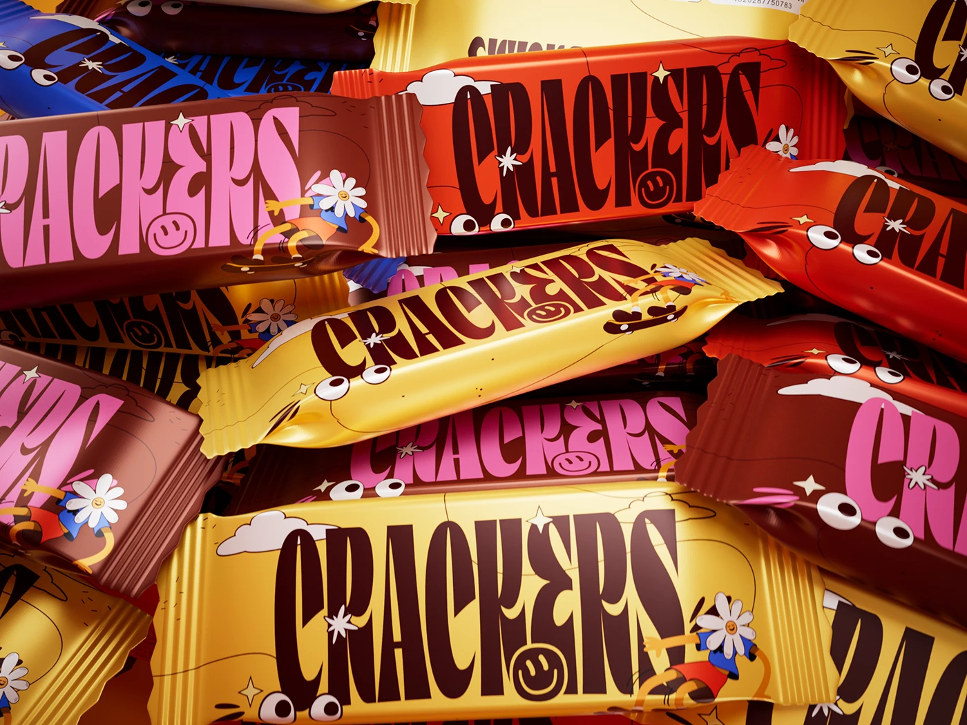 packaging design snack ILLUSTRATION cartoon Retro branding foil packaging graphic design Character design