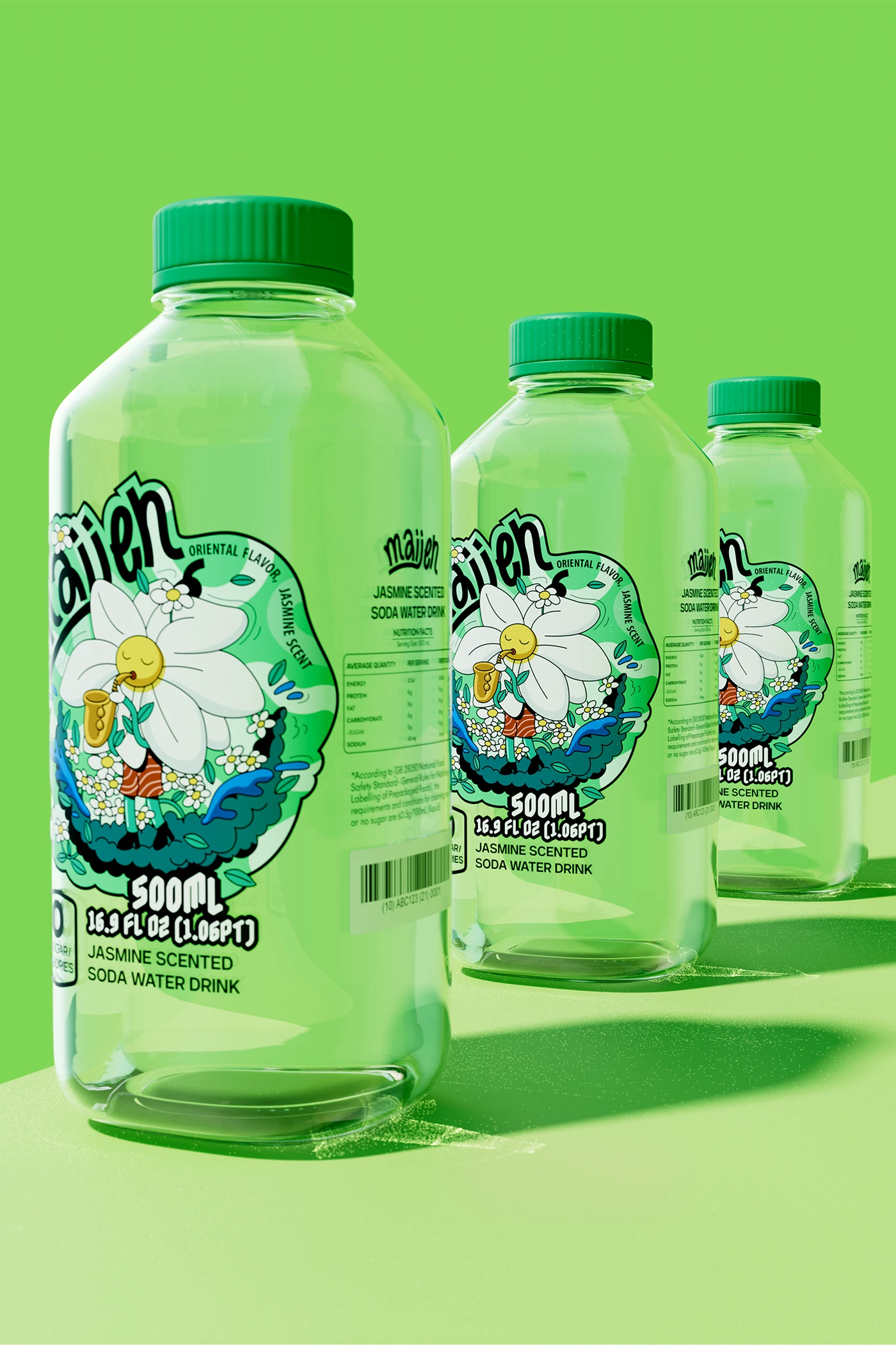 Packaging soda bottle water drink beverage branding  brand identity design ILLUSTRATION 