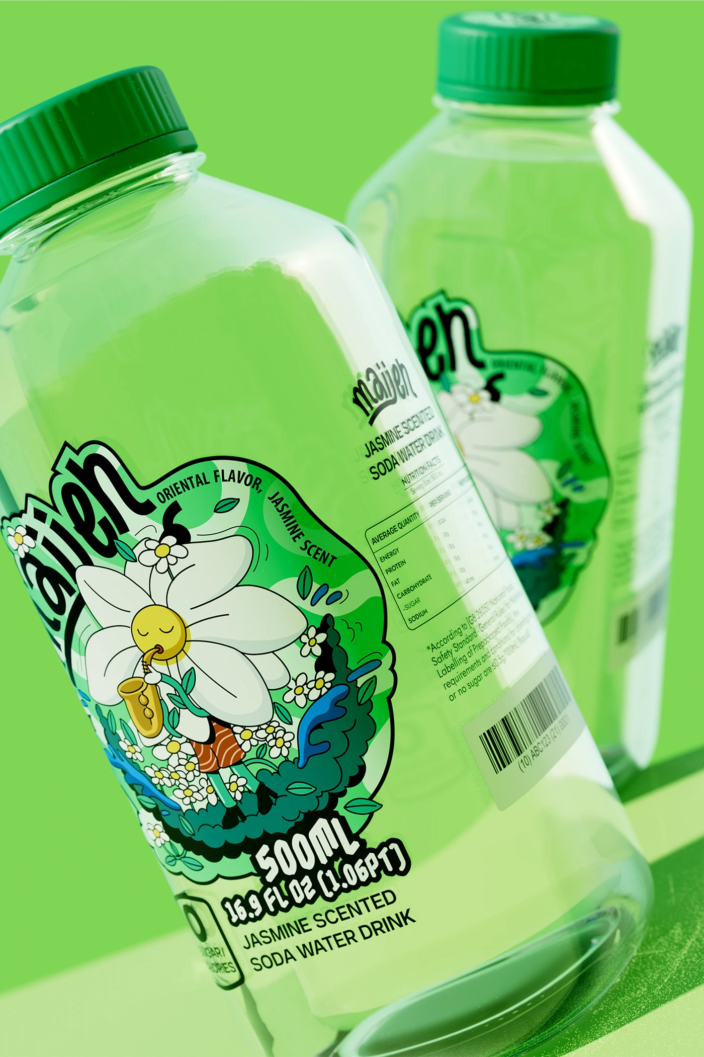 Packaging soda bottle water drink beverage branding  brand identity design ILLUSTRATION 