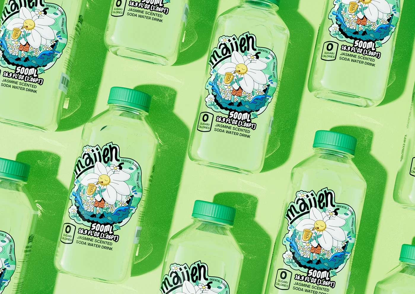 Packaging soda bottle water drink beverage branding  brand identity design ILLUSTRATION 