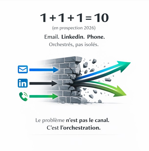 Prospection multicanale 2026 : méthode Email, LinkedIn et Phone pour vos SDR