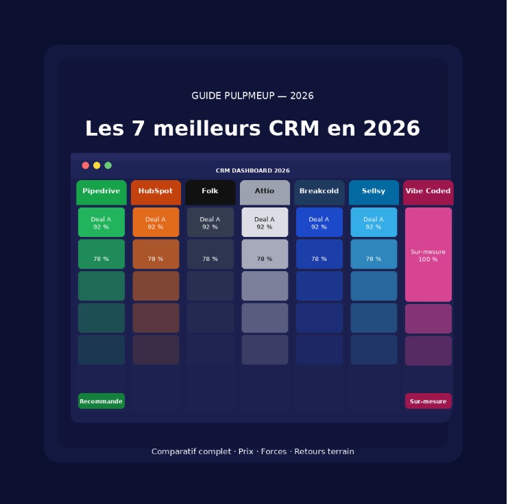 Meilleurs CRM 2026 : lequel choisir pour votre équipe ?