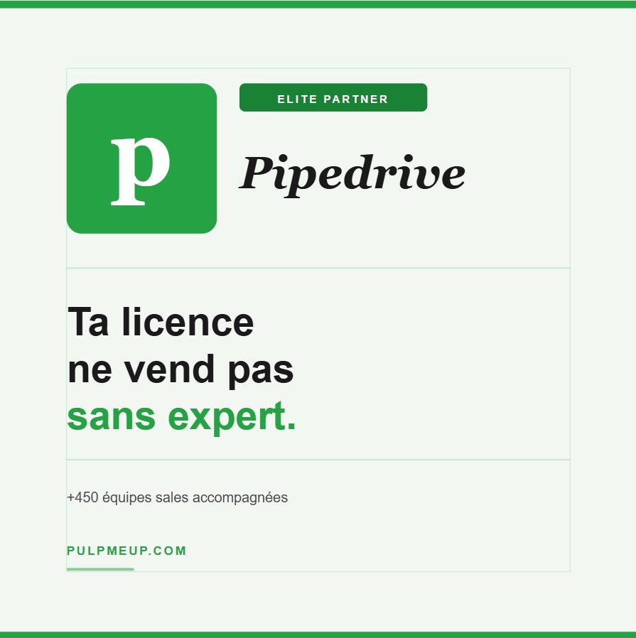 PulpMeUp, agence Pipedrive Elite Partner en France