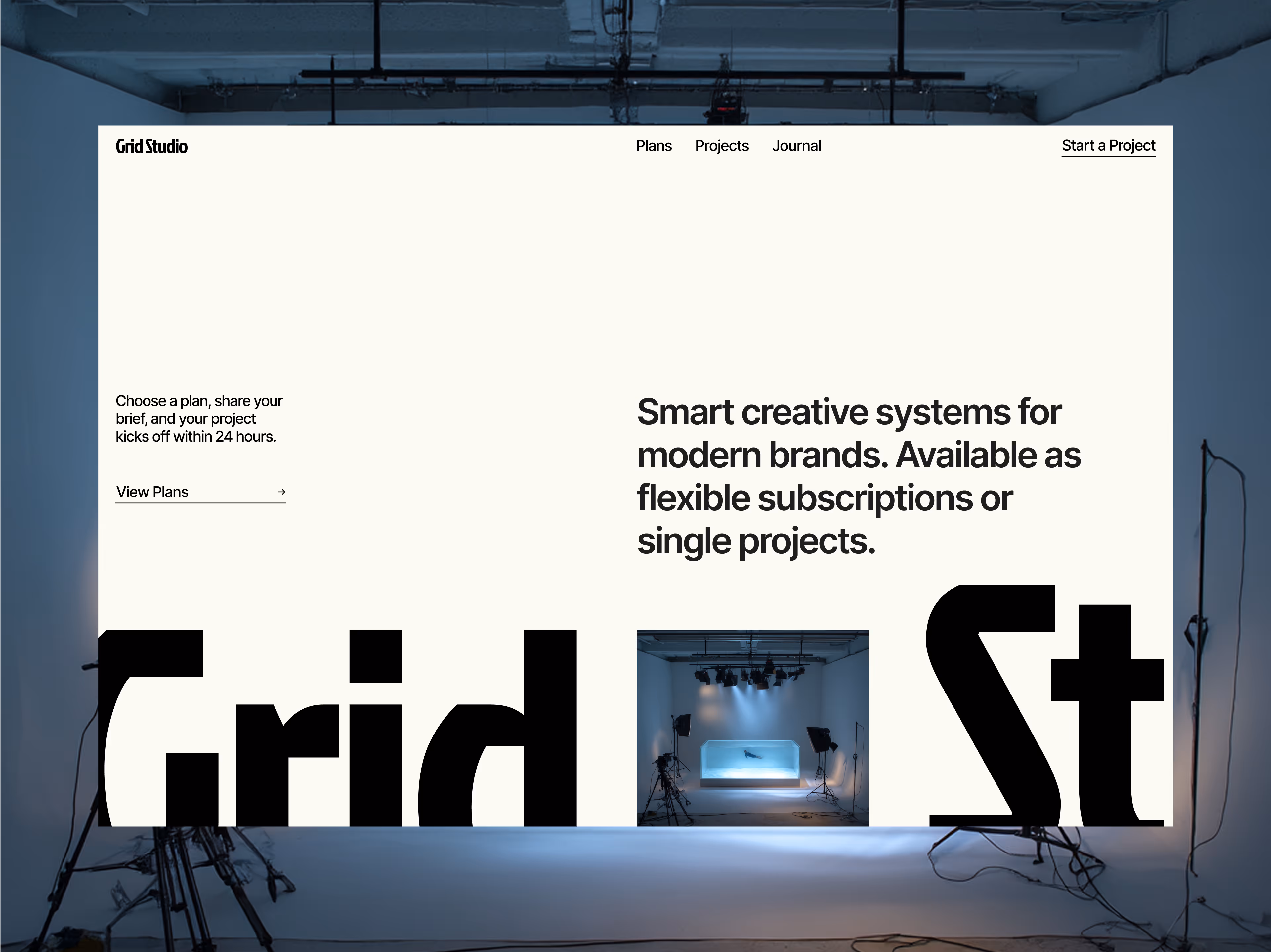 A screen shot of a white room with black text.