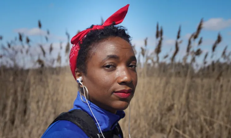 Morgan on Harriet Tubman walk