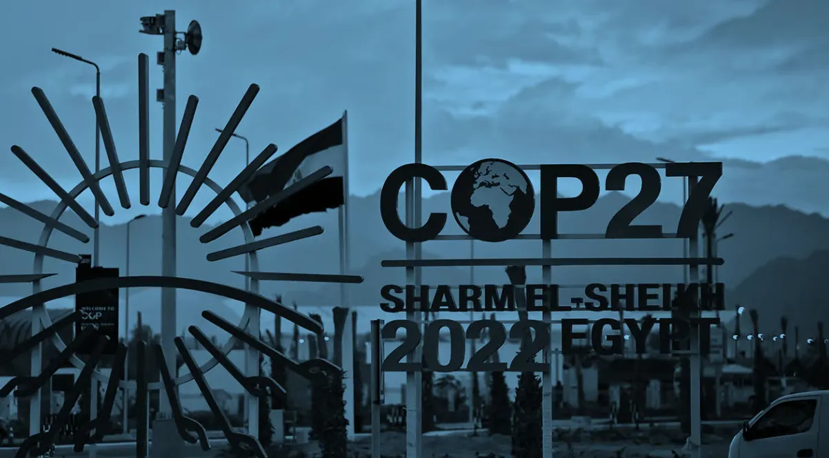 COP27 signage