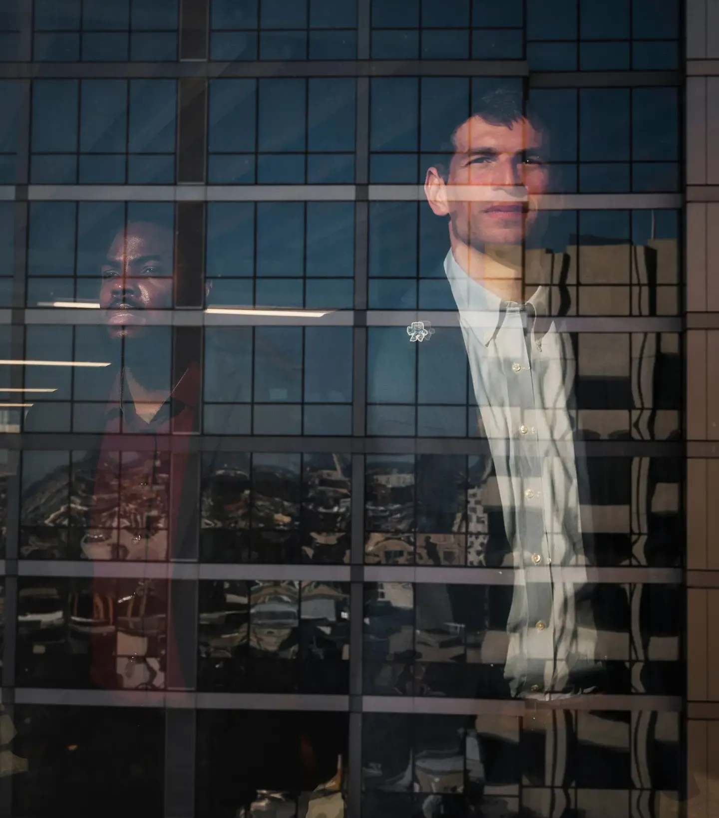 Joseph Coates, left, owes his life to an A.I. model developed by Dr. David Fajgenbaum and the rest of his team.Credit...