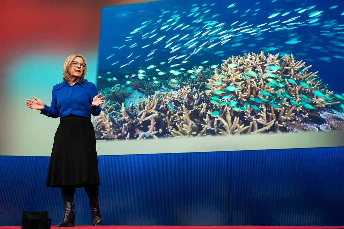 Theresa Fyffe speaks at TED2025 in Vancouver.