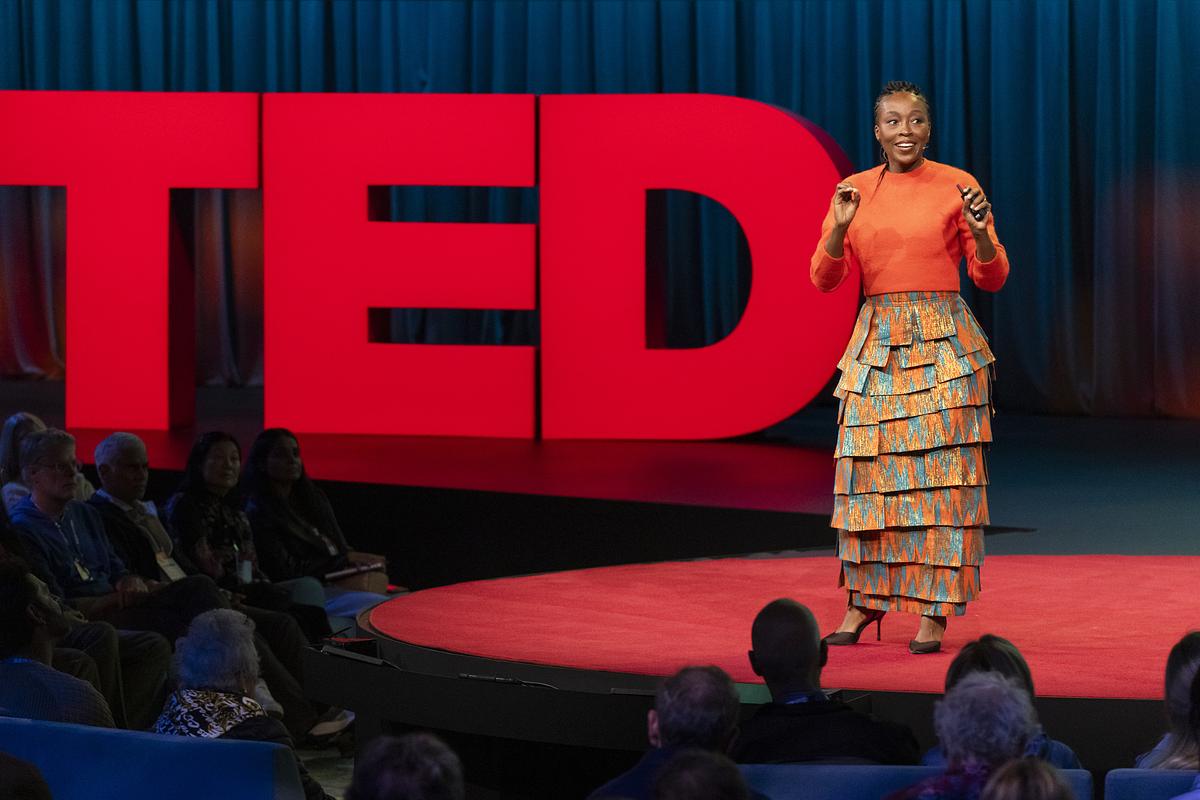 Rapelang Rabana speaks at TED2026: All of Us. April 13-17, 2026, Vancouver, BC. Photo: Ryan Lash / TED