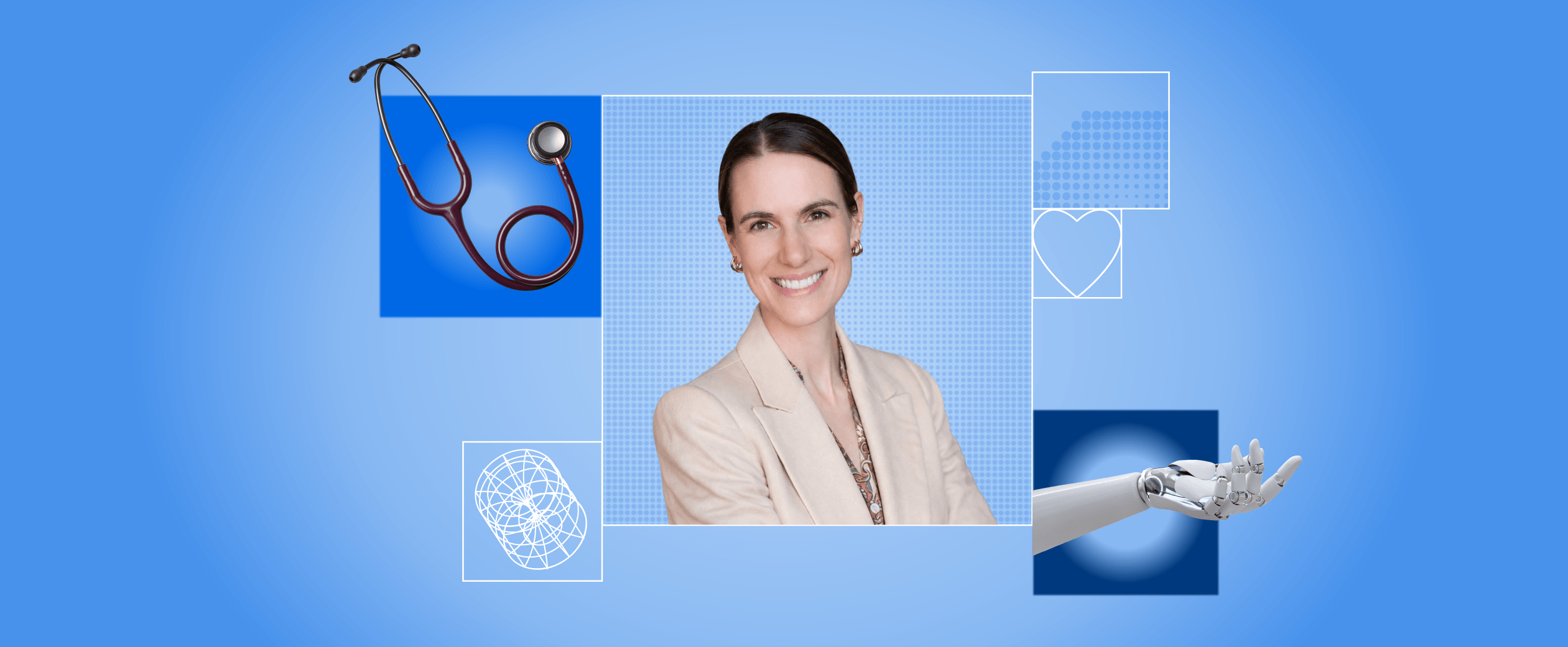 Cath Anderson with medical tools