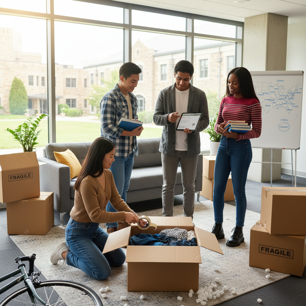 International Student Guide to Shipping Items to US Colleges - college student tips