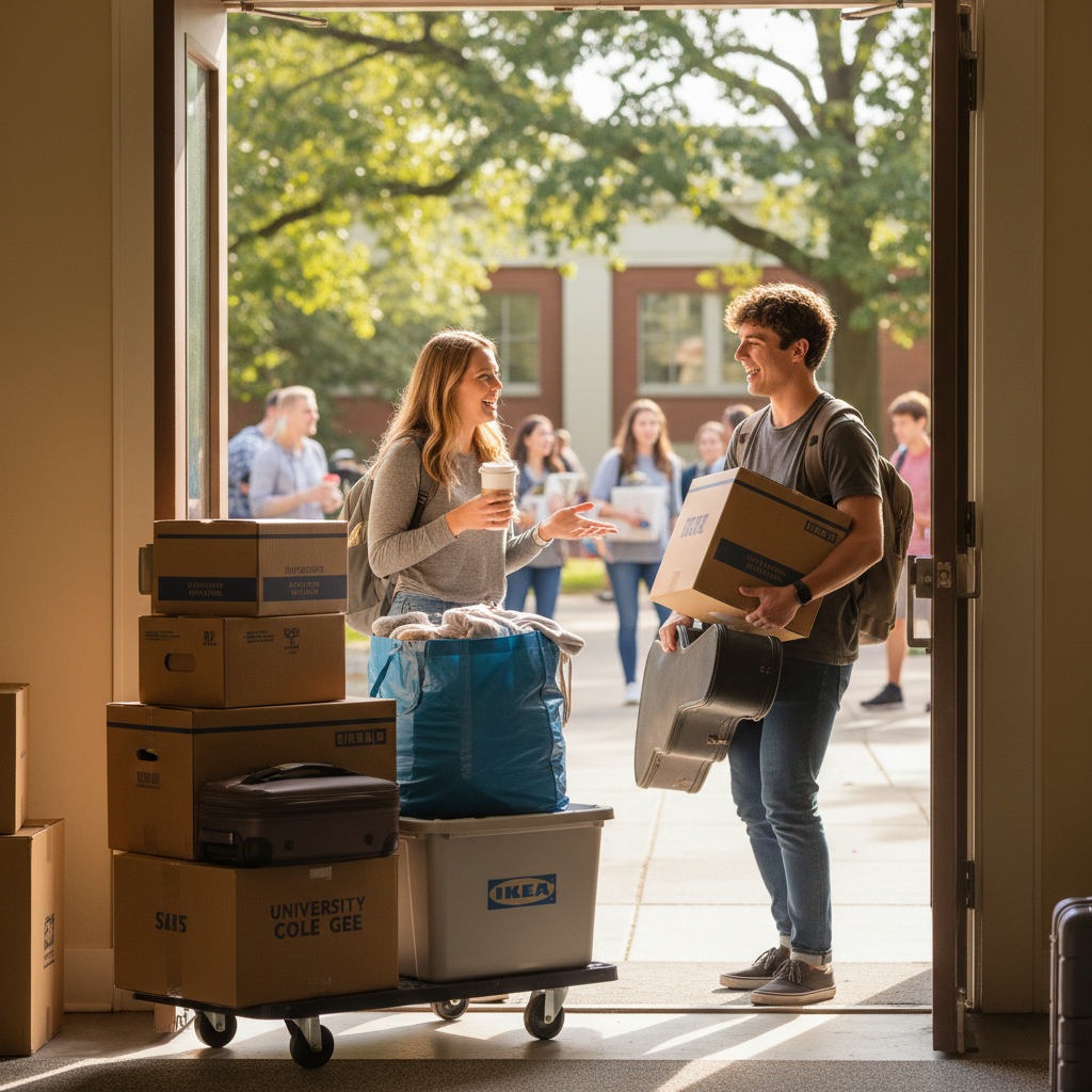 College MoveIn Without a Car Your Dayof Logistics Guide - college student tips
