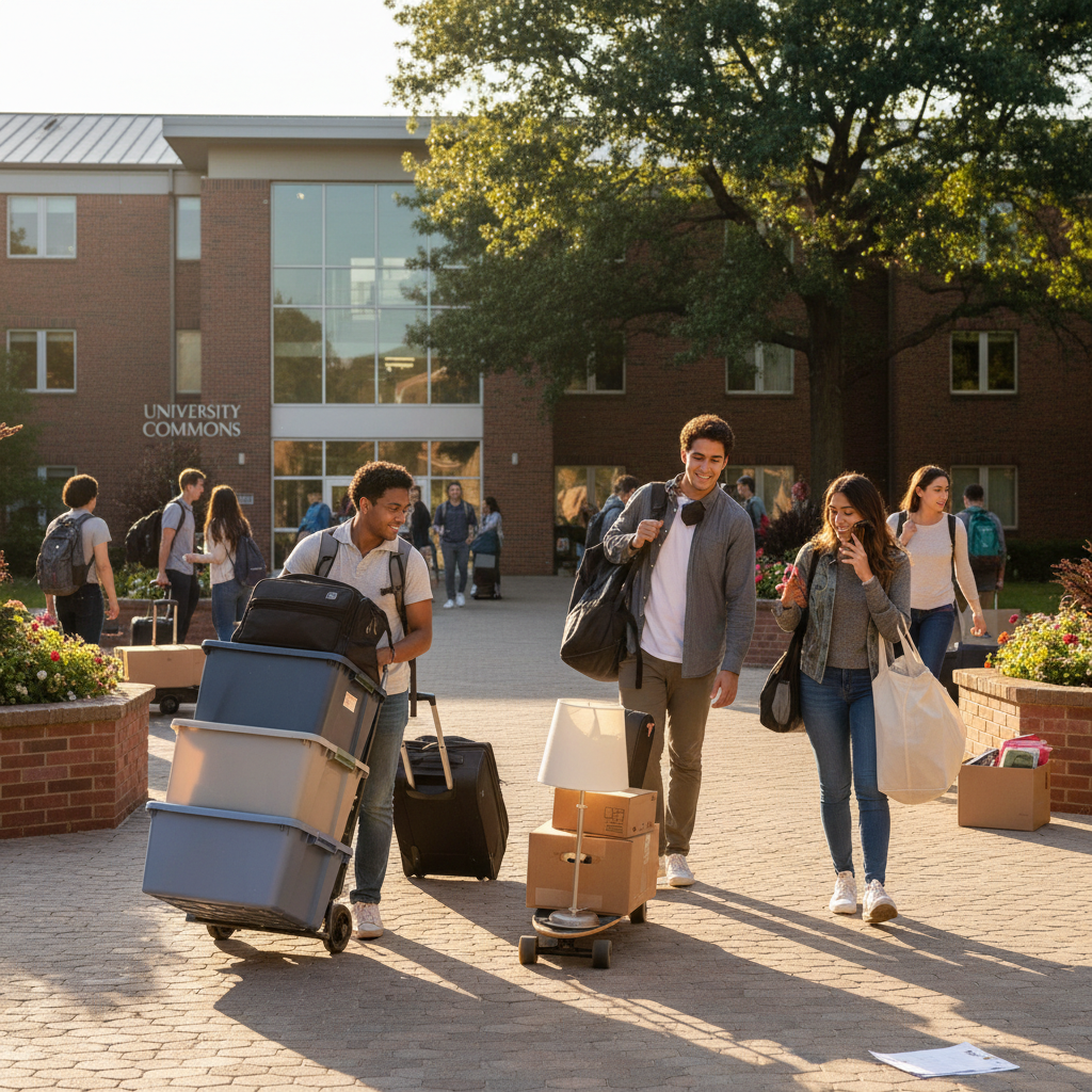 College MoveIn Without a Car Your Dayof Logistics Guide - college student tips