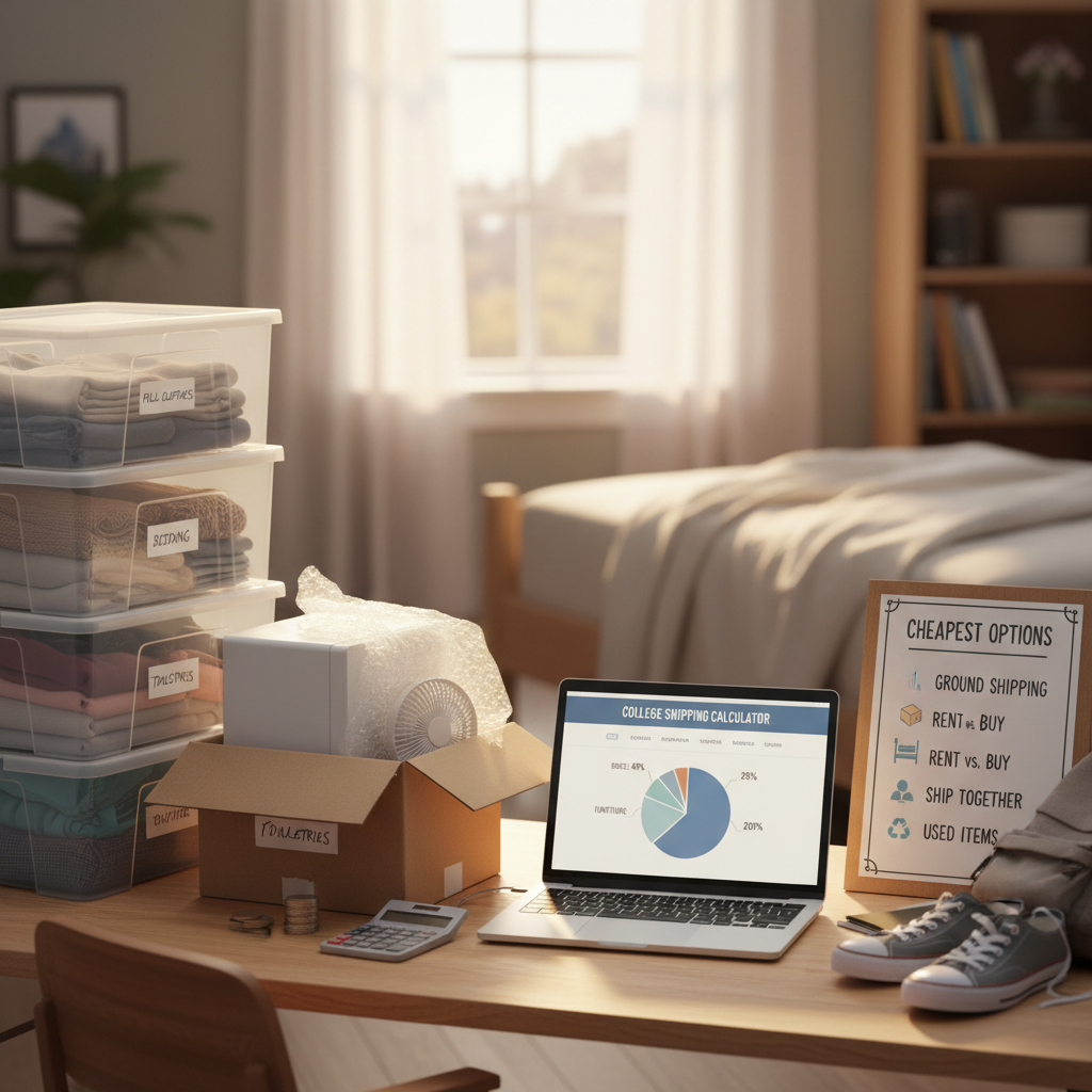 Shipping to College Cost Breakdown and Cheapest Options - college student tips