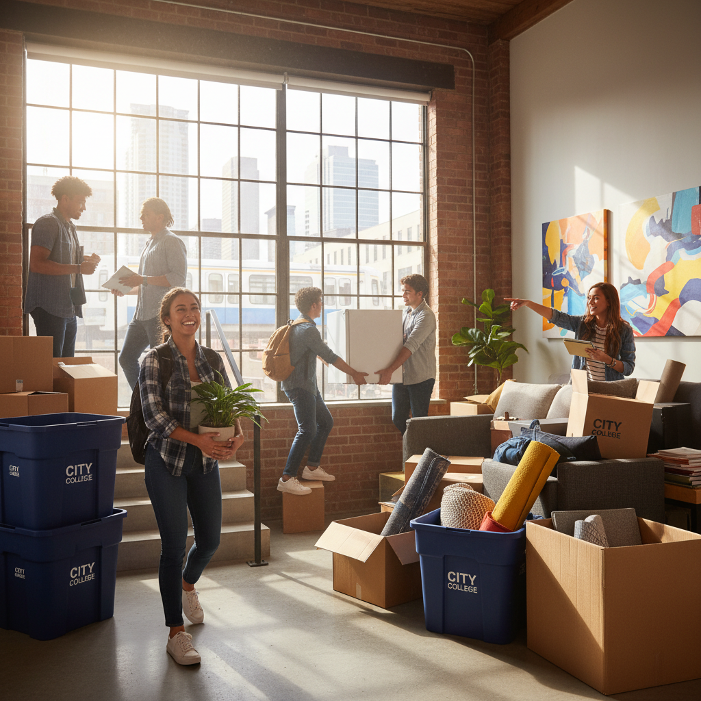 Urban Campus Moving Solutions for City College Students - college student tips