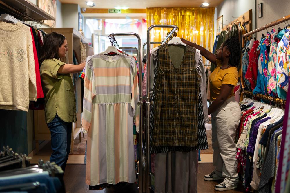 On-campus thrift store with donated student items