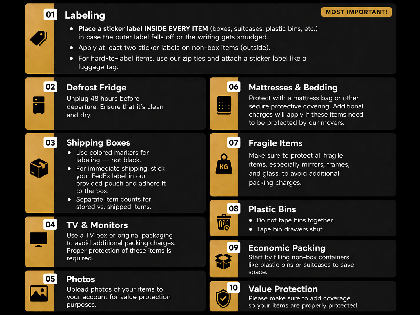 Sample shipping label.