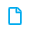 Blue button icon of an outline of a piece of paper.