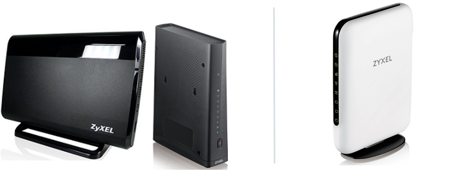 Examples of two wireless routers.