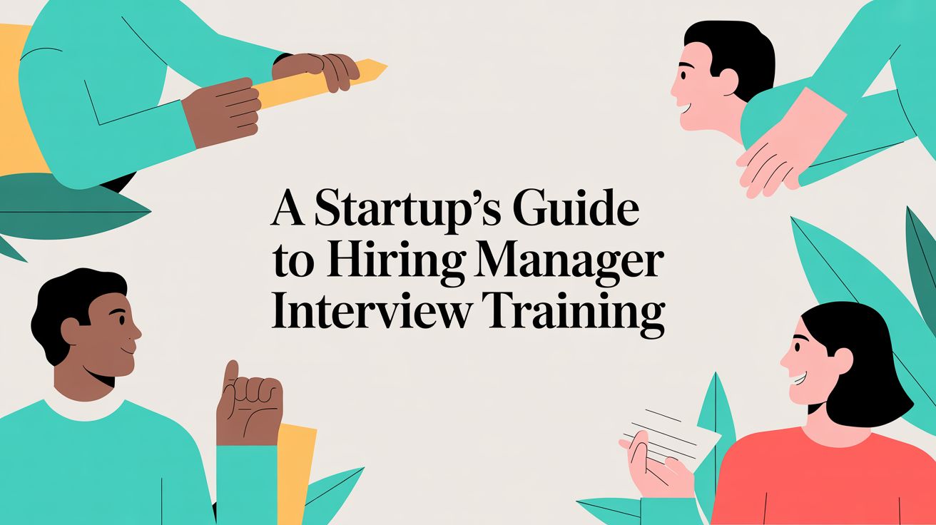 A Startup's Guide to Hiring Manager Interview Training