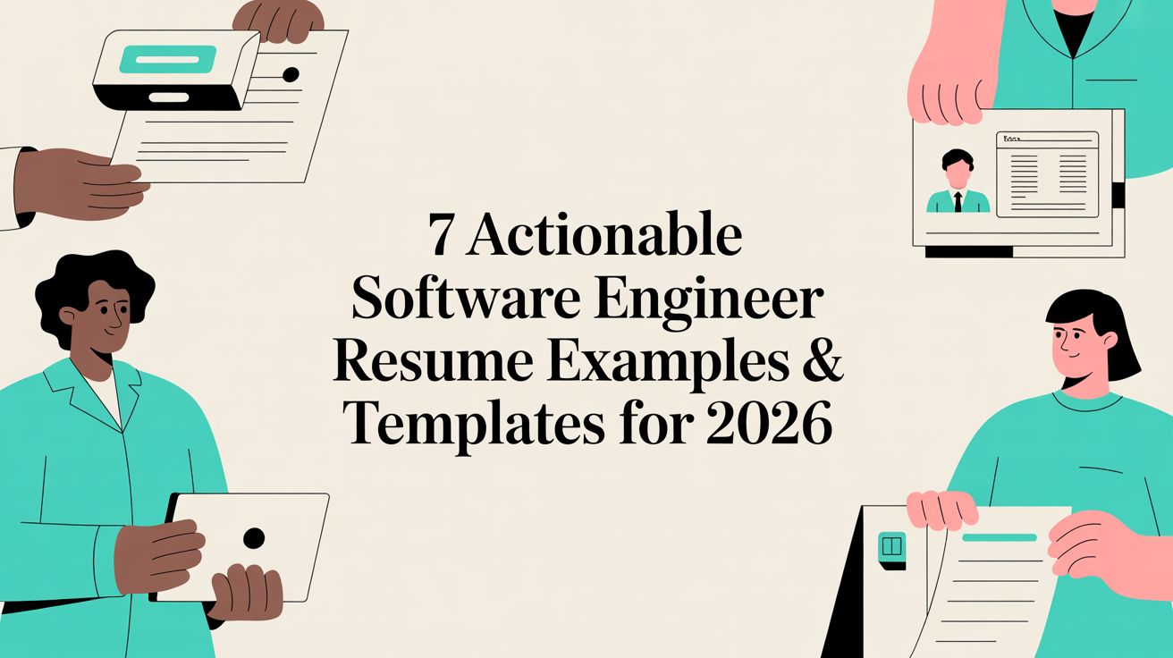 7 Actionable Software Engineer Resume Examples & Templates for 2026