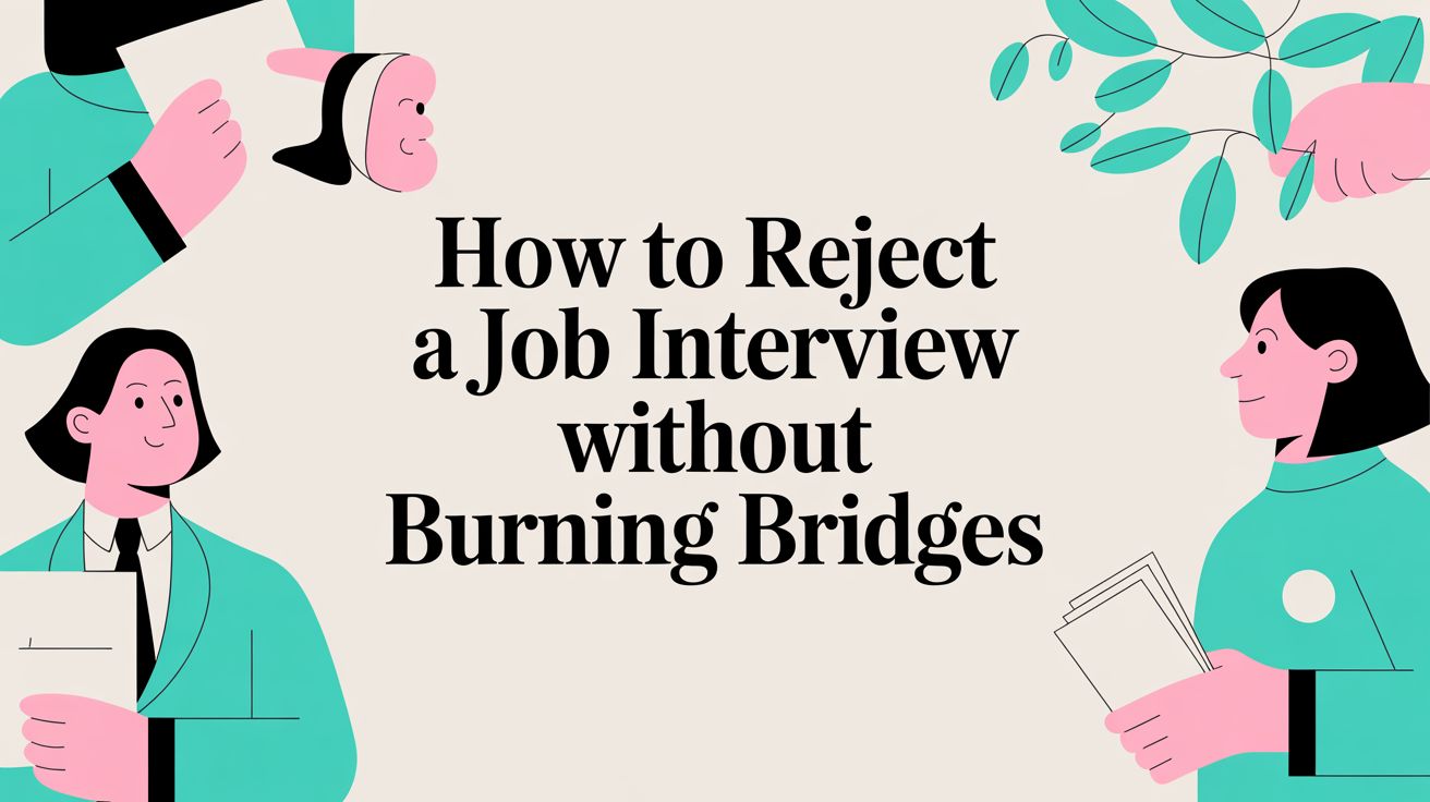 How to Reject a Job Interview Without Burning Bridges