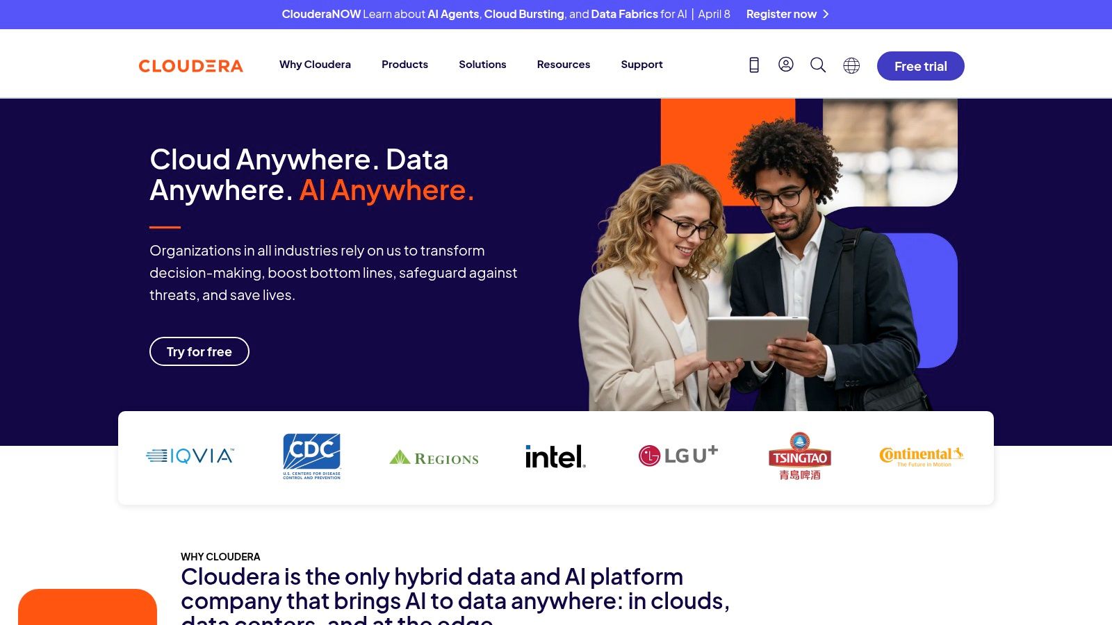 Cloudera Data Platform (CDP) – Hybrid Data & AI